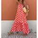 Unique Geometric Print Sleeveless Maxi Dress